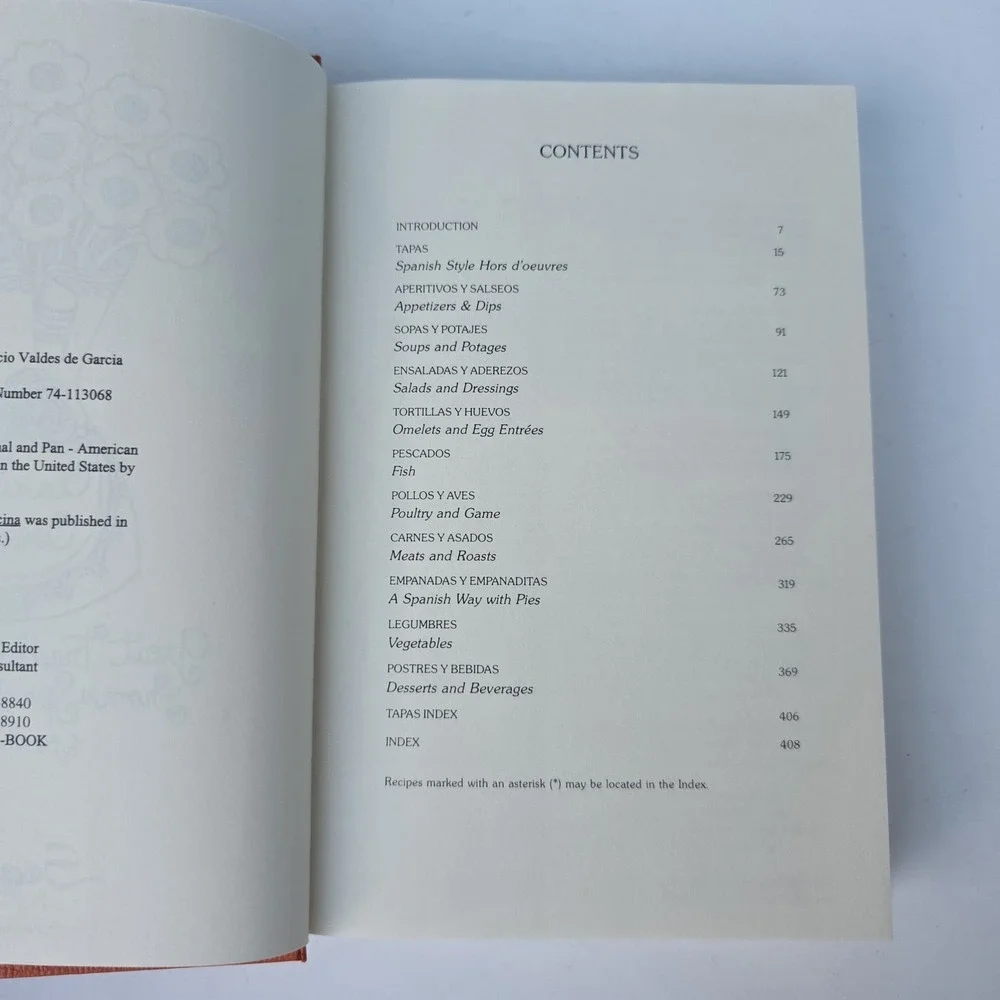 Clarita's Cocina Cookbook 5th Printing 2000 Spanish Recipe Book Vintage HC DC